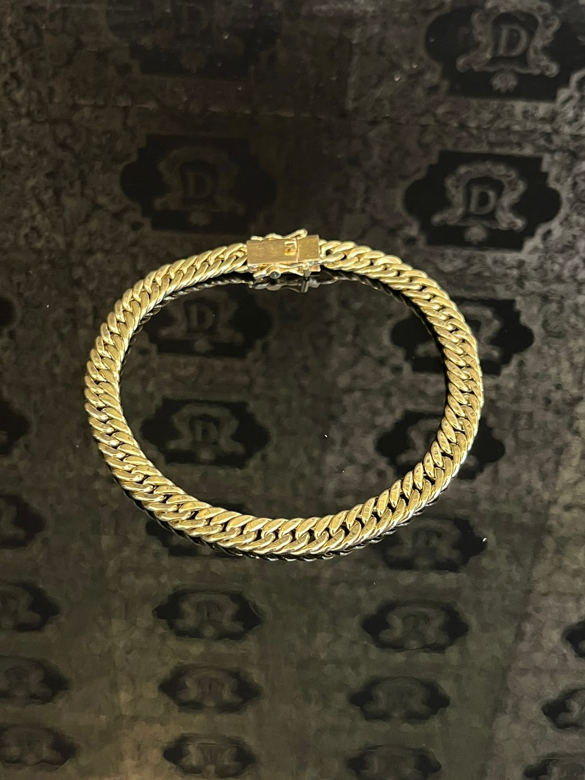 Pulseira Grumet Duplo 40 gramas Maciça em Ouro 18k 750